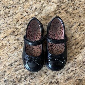 Carters Black Velcro girl shoes- Mary Jane type shoe